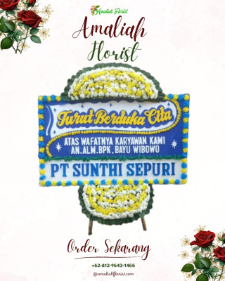 Papan Bunga Duka di Parung Jaya